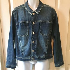 SOLD Lane Bryant Distressed Denim Jean Jacket